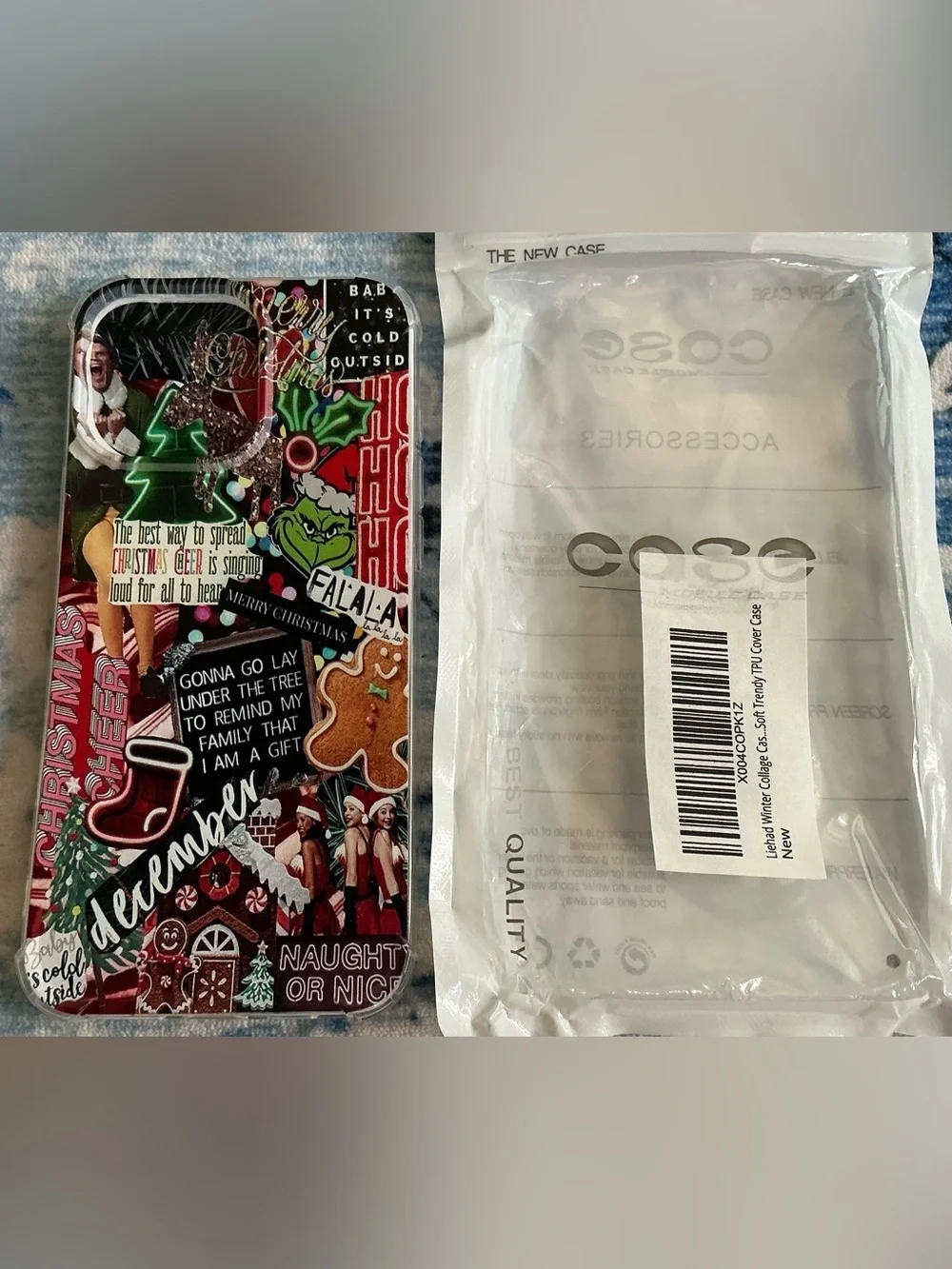 Festive Grinch Christmas Phone Case - Fits I Phone 16 Pro Max (NWT)